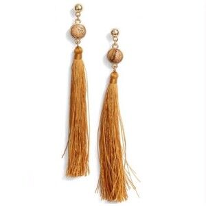 Uncommon James Strawberry Fields Jasper Tassel Earrings New